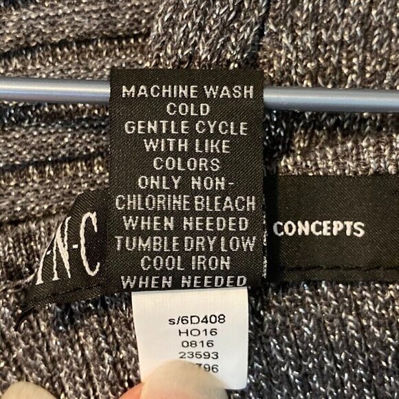 I.N.C International Concepts Silver V-Neck Pullover Sweater L - Picture 8 of 8